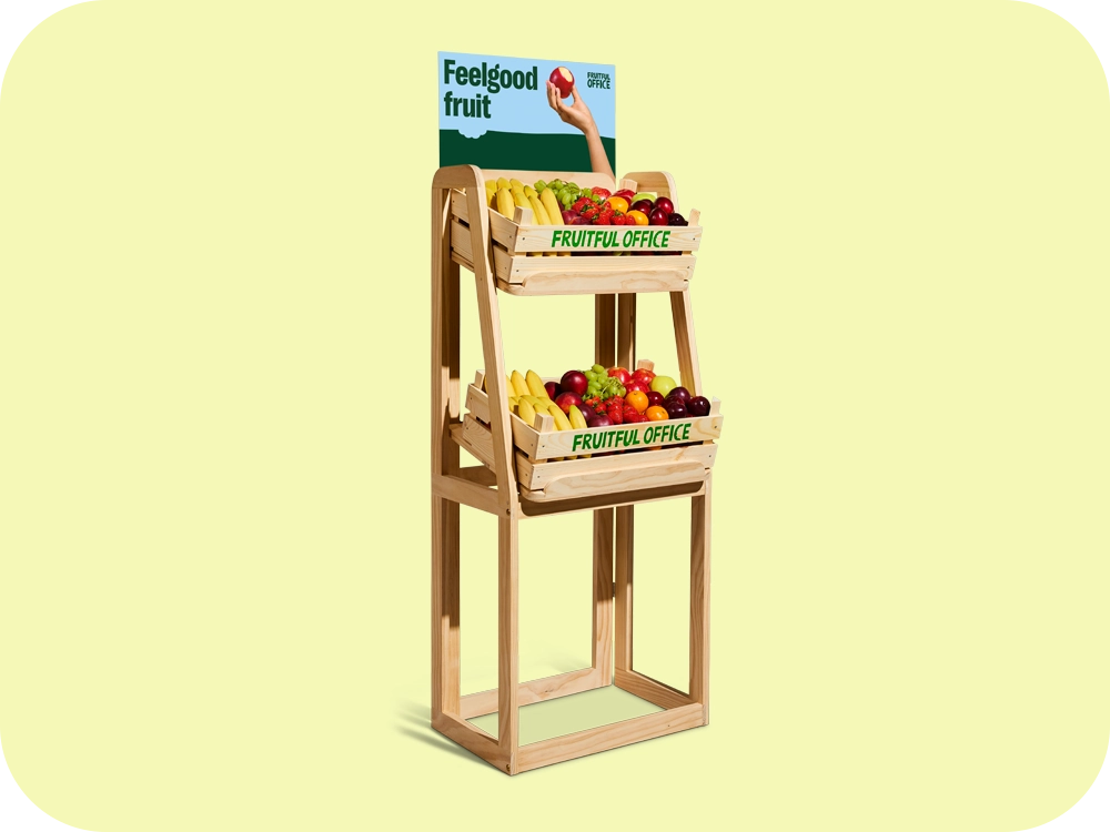 Stand Display für ihr Büro Obst